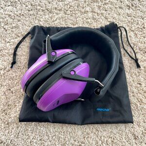 Mpow Noise Canceling Earmuffs, Kids One Size, Purple color, Used